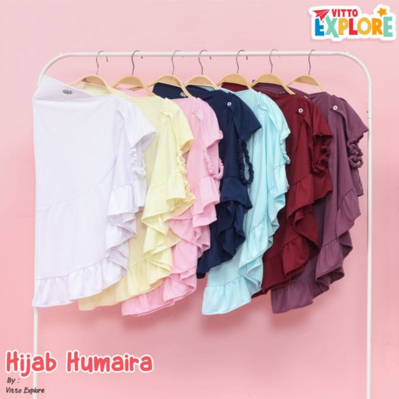 Kerudung / Jilbab Anak Hijab Humaira Masker by Vitto Kidswear Size Junior Remaja TK SD