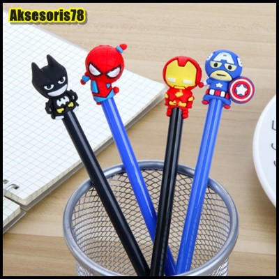 

Pulpen Karakter / Pulpen Gel Karakter Hero / Pen Hero Alat Tulis Stationary Murah