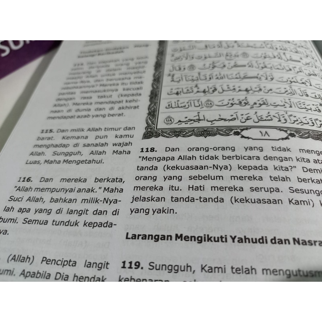 Alquran Terjemah Ma'sum HVS Ukuran A5 - Al Quran Mushaf Ma'sum - Al Qur'an Terjemahan A5