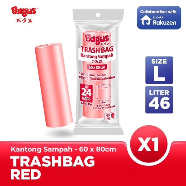 

BAGUS TRASH BAG ROL 46L UK. 60X80 W-22566 / KANTONG SAMPAH