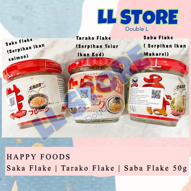 

HAPPY FOODS Hokkaido flake Sake Saba Tarako