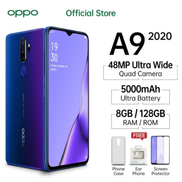 Oppo a9 2020 BARU ( 8/128 ) Garansi Resmi | Shopee Indonesia