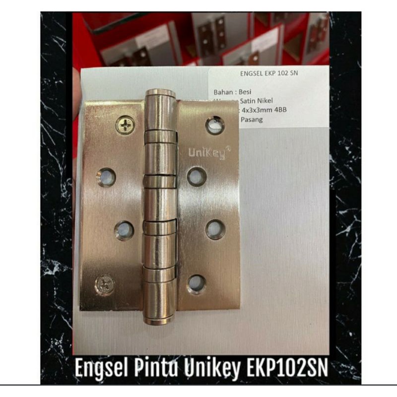 Engsel Pintu Unikey EKP 102 SN ( Steel Hinge )