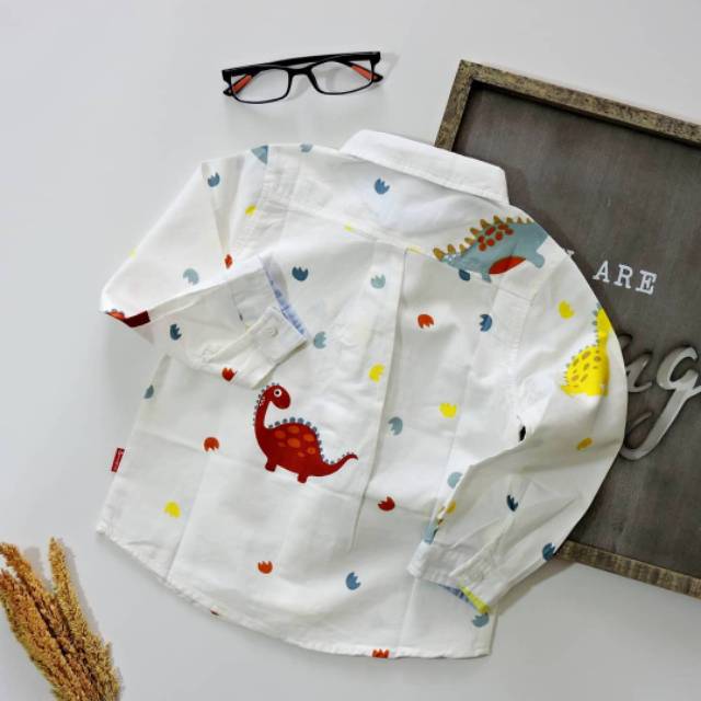 LD2 - ATASAN ANAK PREMIUM DINO SHIRT (PREMIUM IMPORT)