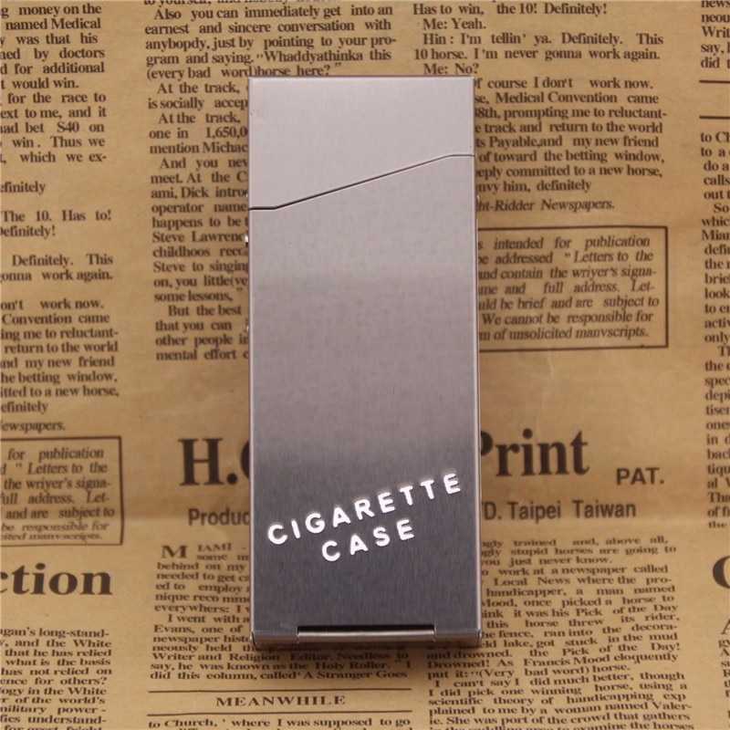 Kotak Rokok Fashion Aluminium Cigarette Case / Tempat Penyimpanan Case Wadah Kotak Rokok / Bungkus Roko Rokok  Murah / Wadah Rokok Keren Akrilik / Tempat Rokok Kretek / Kotak Rokok Kulit Stainless Steel Polos Elegan Anti Air Murah Original