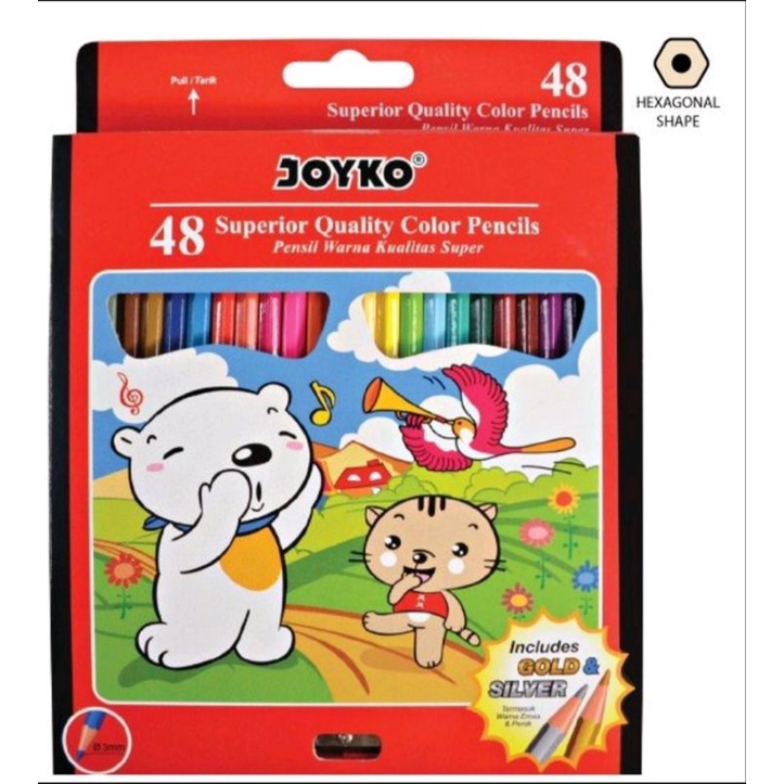 

Pensil Warna 48joyko / Colored Pencils Superior Quality