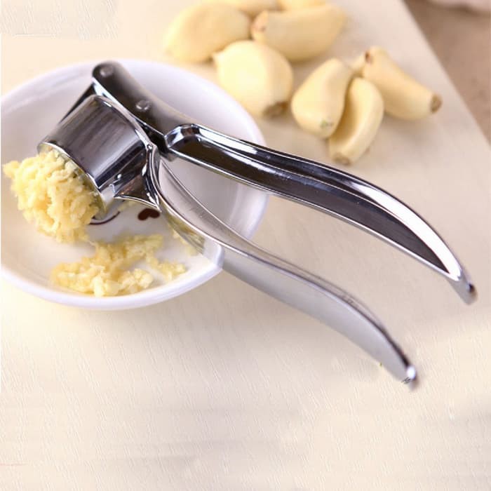 ALAT PENUMBUK / PENGHALUS BAWANG DAN BUMBU DAPUR LAINNYA - GARLIC PRESS STAINLESS