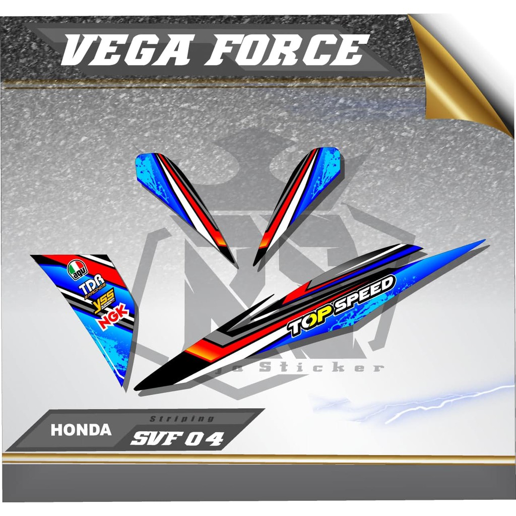 Striping Variasi Vega force - Sticker List body Yamaha Vega Force 04