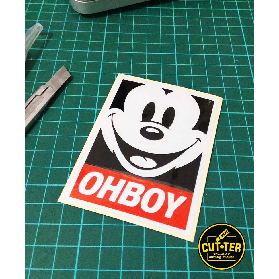 

cutting sticker MICKEY OHBOY