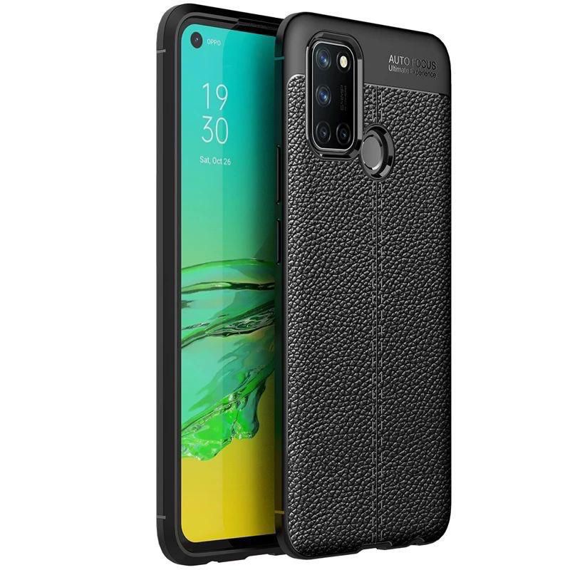 Realme 7 7i C17 7 Pro Narzo 20 Pro Case Kulit Jeruk Carbon Leather Auto Focus