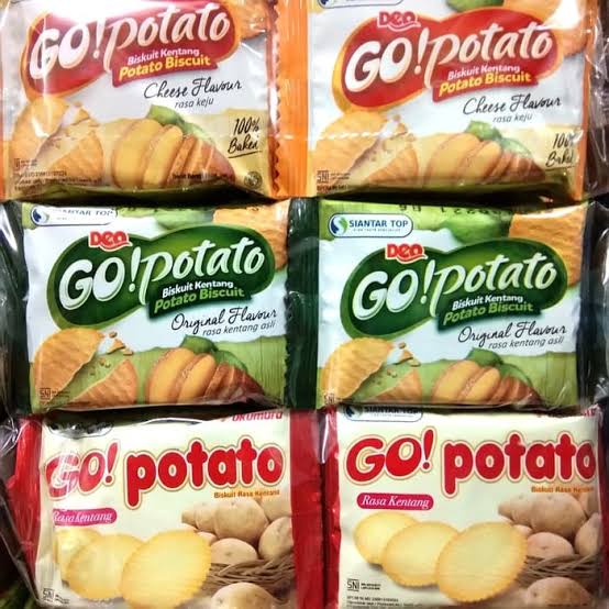 Biskuit Deo Go Potato kentang ( 20pcs ) cemilan murah dan enak