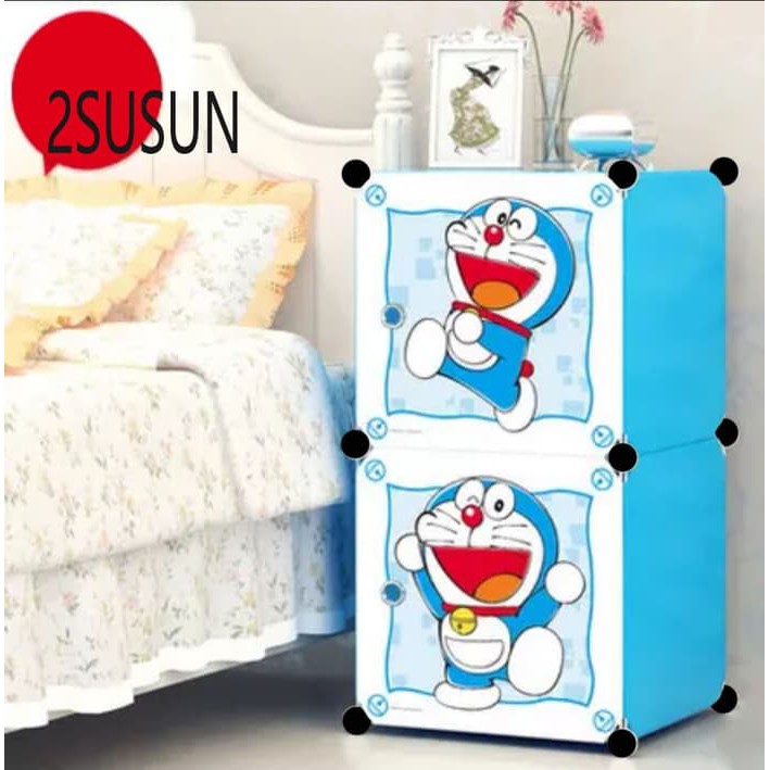 rak pakaian minimalis polos awet serbaguna gantung kekinian J5Q4 plastik susun promo murah rak bayi 