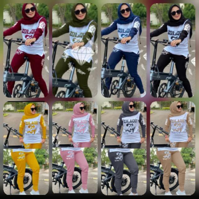 SET GOWES ZLQ EVERYDAY READY 8W / TRAINING SET MONIC / PAKAIAN WANITA / SETELAN MUSLIM WANITA