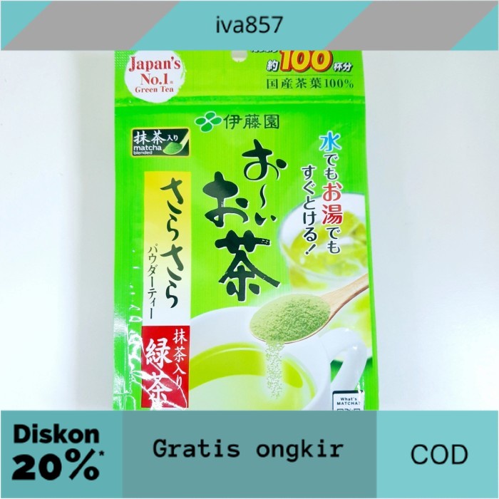 

PROMO ITO-EN INSTANT GREEN TEA WITH MATCHA GRATIS ONGKIR