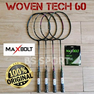 RAKET BADMINTON MAXBOLT WOVEN TECH 60 35lbs ORIGINAL