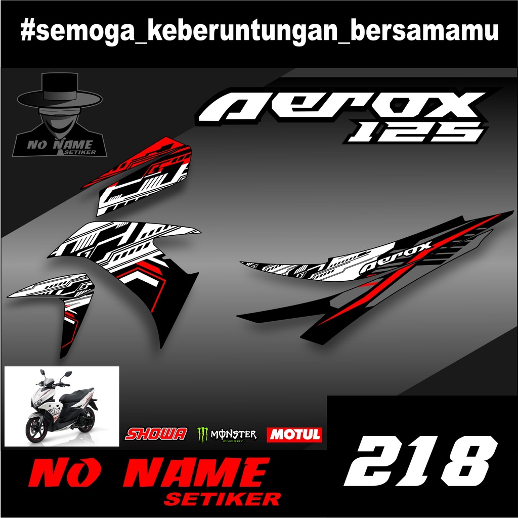 striping aerox 125(218) stiker sticker setiker