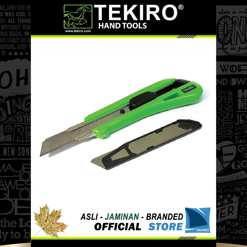 

Pisau Cutter 18 mm / Knife Cutter Industrial TEKIRO