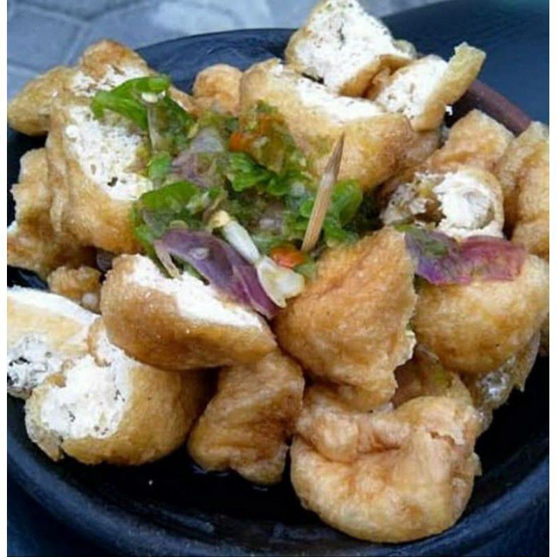 

Tahu Gejrot Khas Cirebon Komplit Bamer & Cabe