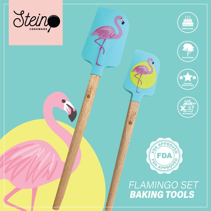 Stein Cookware - Sutil Spatula Set Flamingo