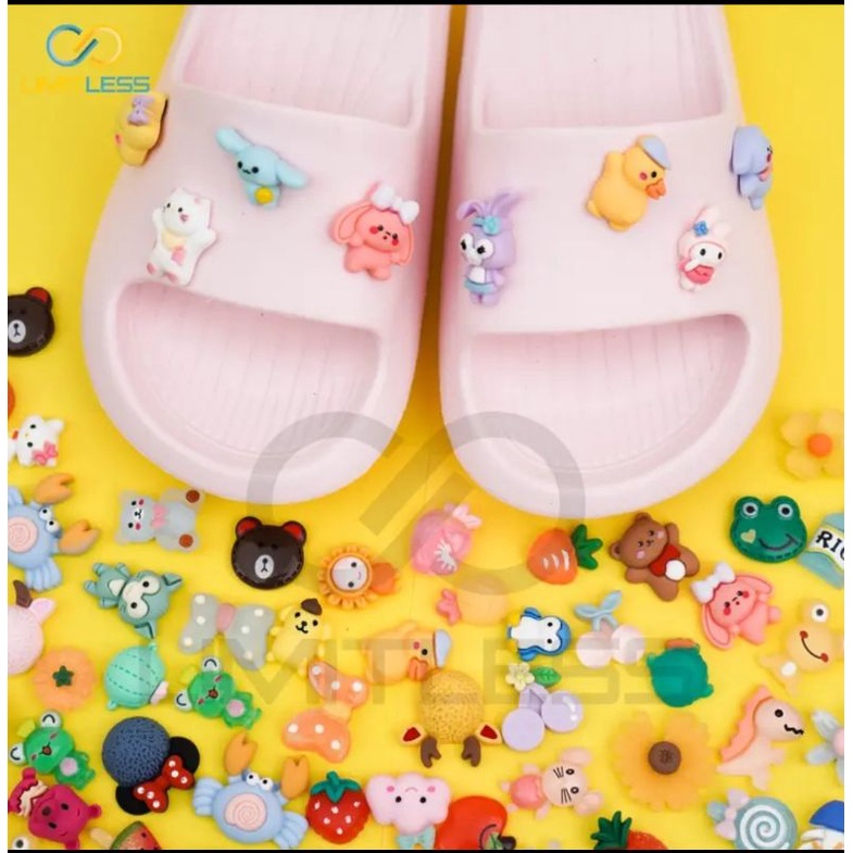 Sandal Selop Anak Karakter 3D Sendal Anak Cewek Slip On Lucu