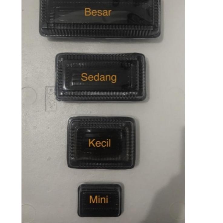 ♤ (ISI 50) Mika Brownies Mini Kecil / Kotak Puding Bronis Kue Tart - WARNA COKLAT ♝