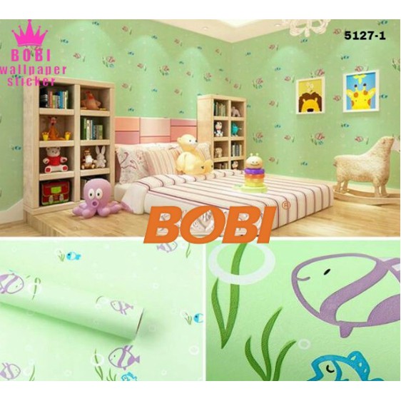 Wallpaper Dinding Sticker 5127-1 / Wallpaper Sticker PVC Uk. 9mx45cm