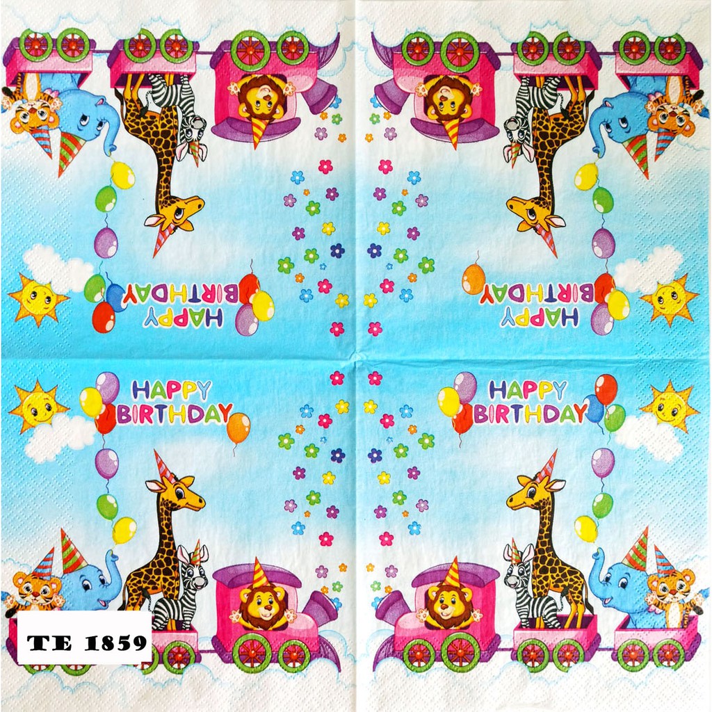 TISU NAPKIN DECOUPAGE EROPAH 33X33 CM TE  1859 TTS