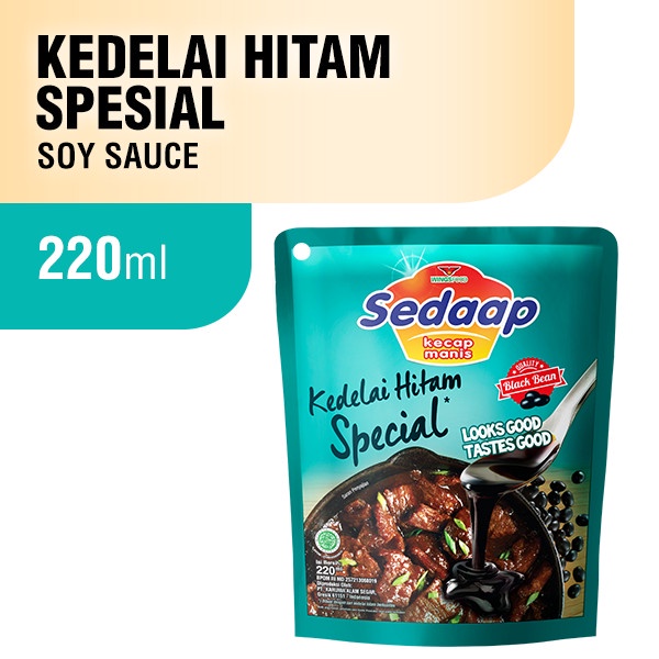 

Sedaap Kecap Manis Kedelai Hitam Spesial 220 ml x 3 Pcs