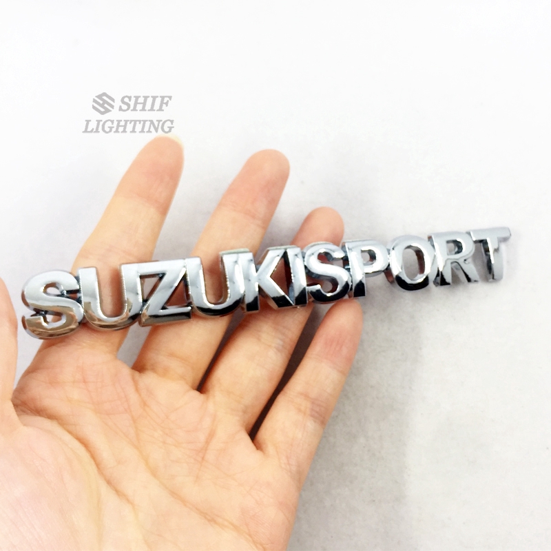 1 X ABS Chrome SUZUKI SPORT Letter Logo Car Auto Rear Trunk Emblem Badge Sticker Decal For SUZUKI