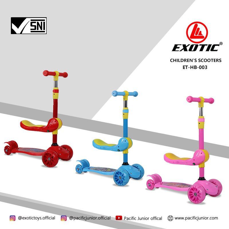 scooter ET-HB 003 skuter anak (musik+duduk) exotic