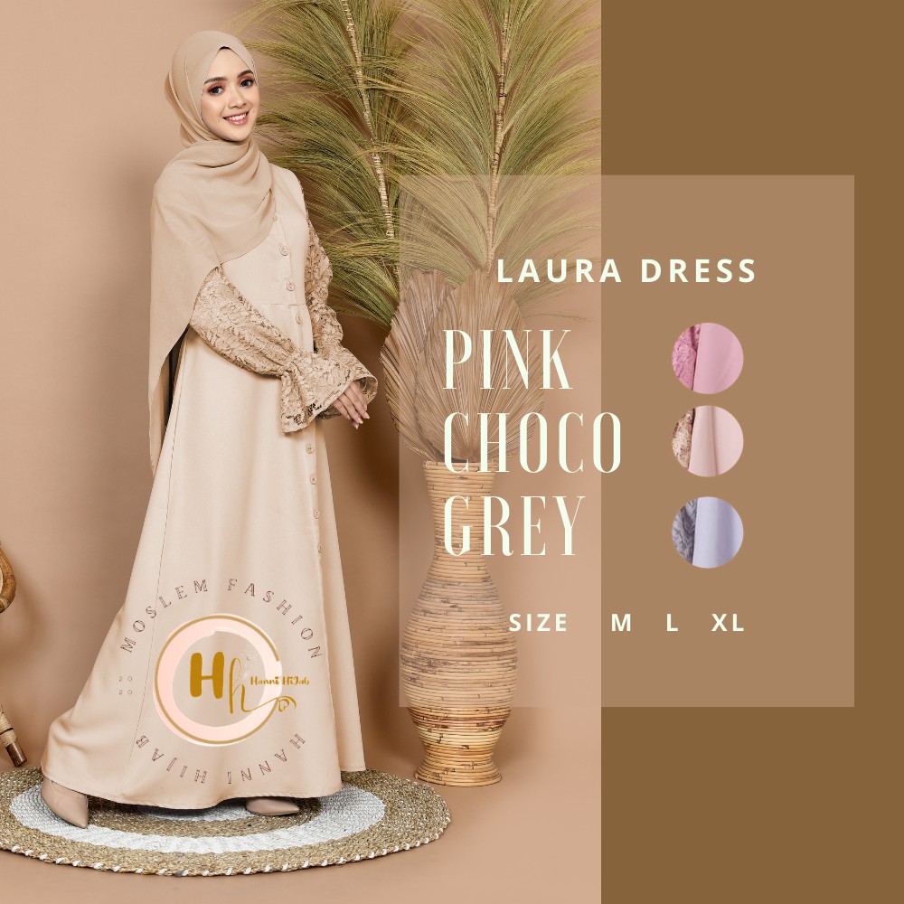 Gamis Busui moscrepe mix brukat Dress Pesta Brokat