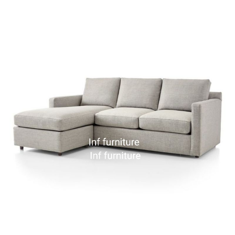 sofa L mininimalis premium fabric sofa L sofa ruang tv