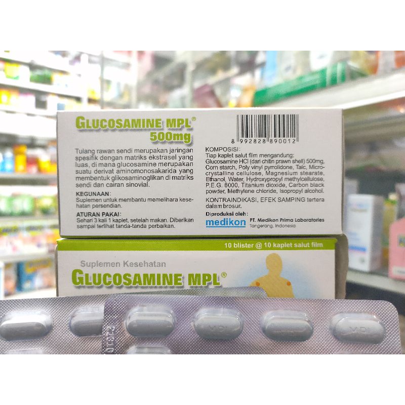 GLUCOSAMINE MPL 500mg @1Stirp @10Kaplet glucosamin