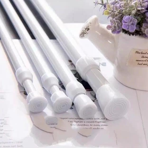 Tiang Fleksibel Gorden Ukuran 100Cm-200Cm Batang Gorden Hordeng Tirai