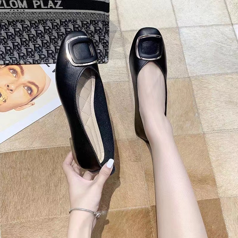 Zerolimit - Flatshoes Wanita Korean Style Kekinian Sepatu Kuliah Kerja Wanita Sepatu Flat Cewek Formal Cantik