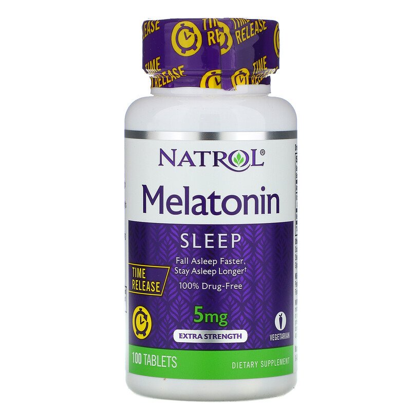 Natrol Melatonin 5 mg Time Release 100 Tablets