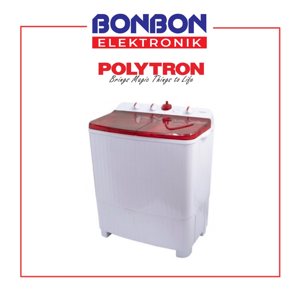 Polytron Mesin Cuci 2 Tabung 7KG PWM 701 R / PWM701 / 701 R