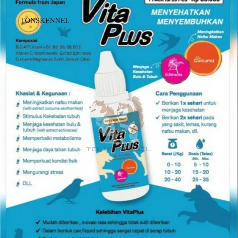 VITAPLUS vita plus vitamin kucing anjing kesayangan