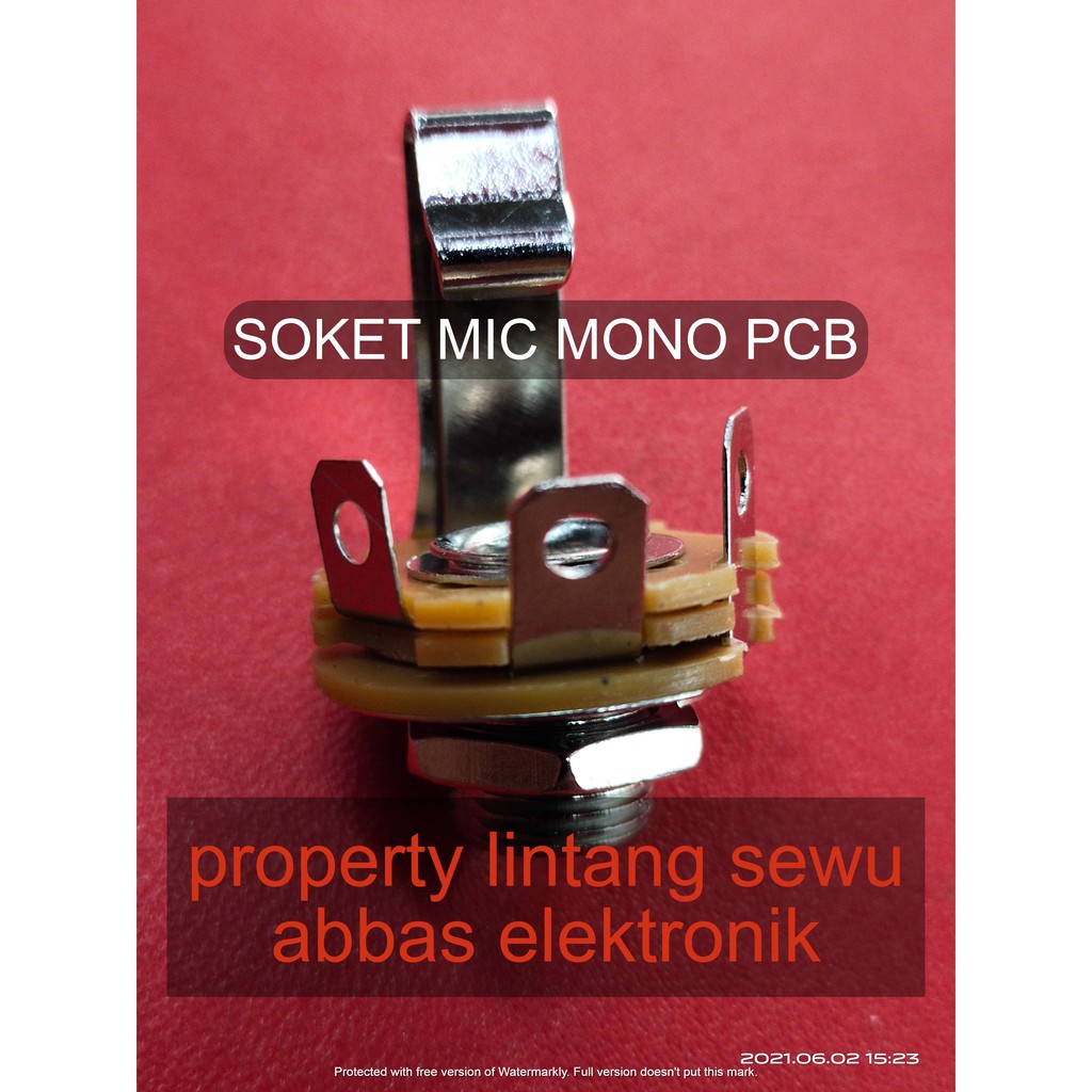 SOKET MIC AKAI MONO PCB 3 TUMPUK