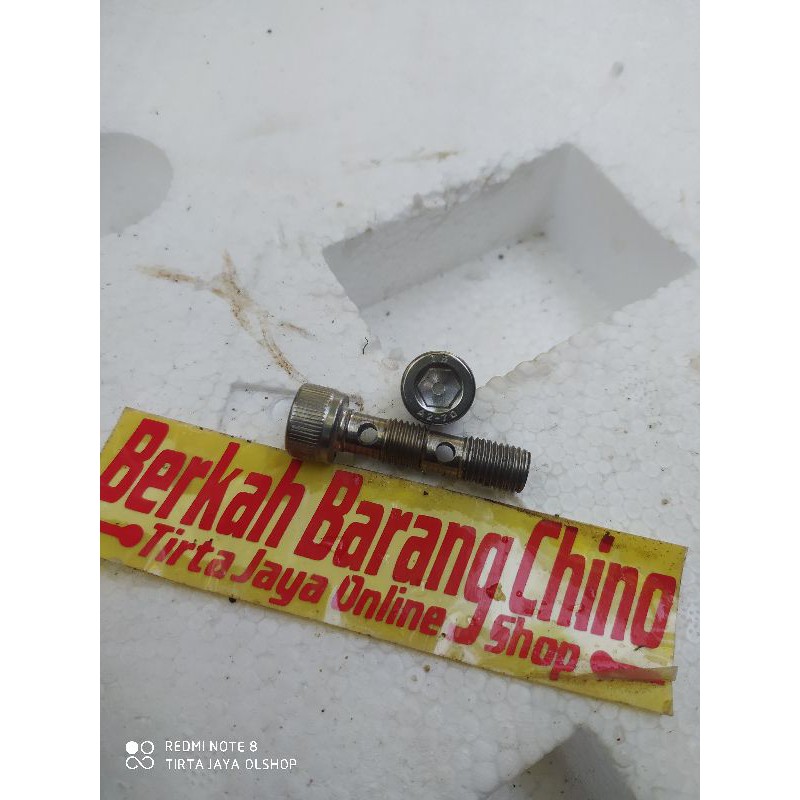 baut banjo baut master rem baut doble dobel kaliper selang rem cakram dobel piston