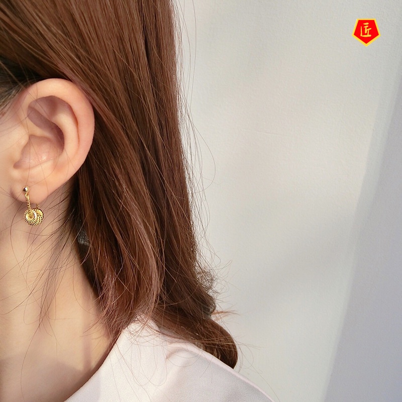 [Ready Stock]Retro Affordable Luxury S925 Silver Earrings Women's New 2021