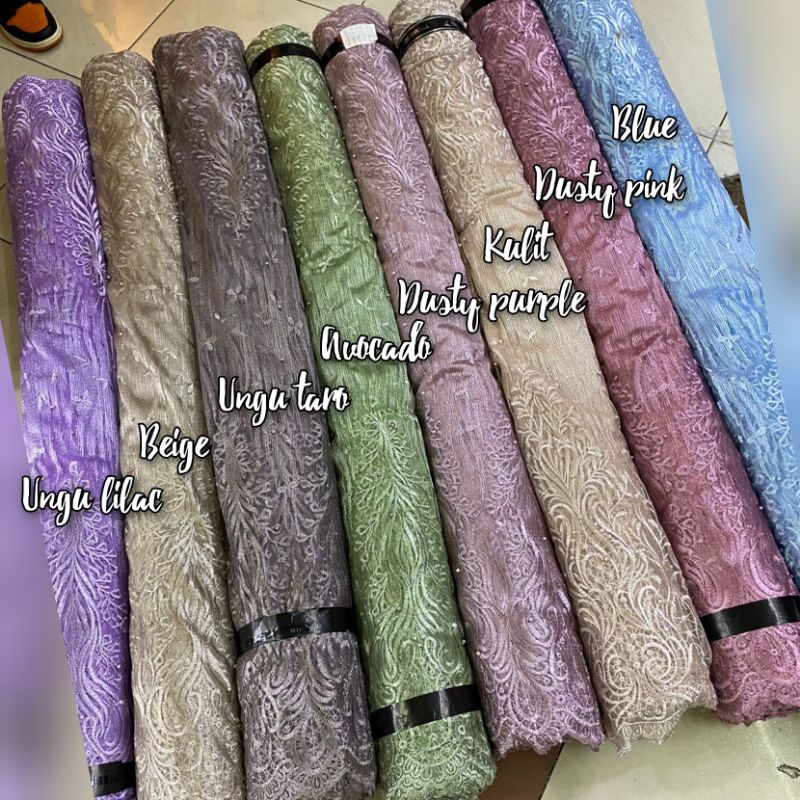 Tile mutiara , bahan brukat, kebaya kekinian,  MURAH!!!