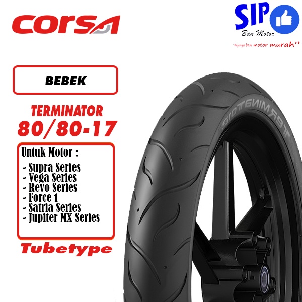 Ban motor bebek Corsa Terminator 80 80 17 tubetype bukan tubeless