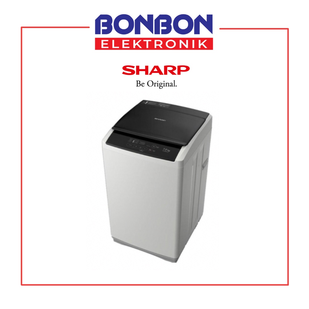 Sharp Mesin Cuci 1 Tabung 7KG ES-G876P-GY / ESG 876 PGY