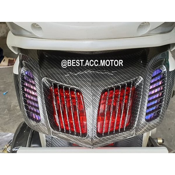 PDR TUTUP - COVER LAMPU STOP NMAX CARBON AKSESORIS MOTOR