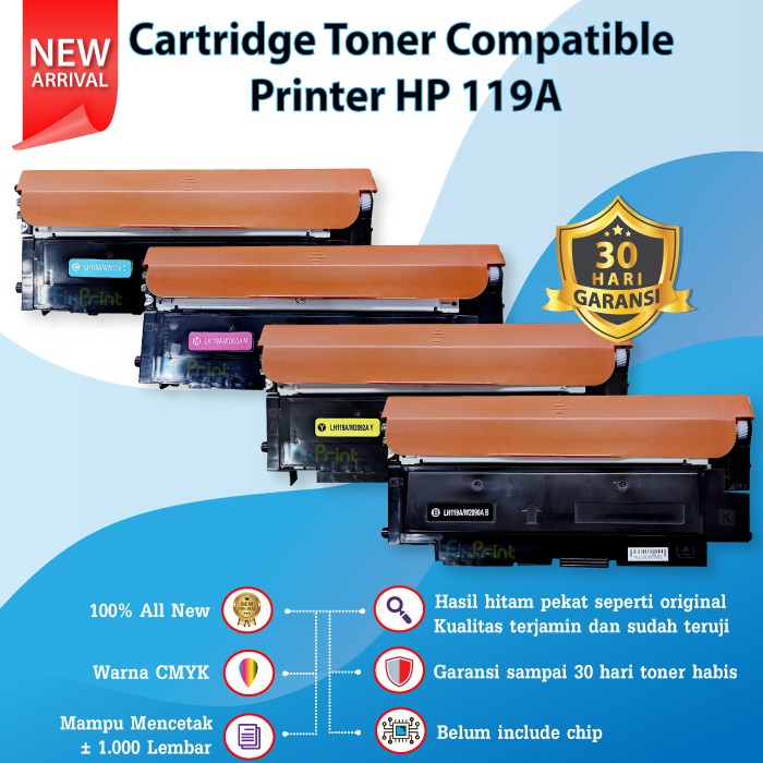 Toner Cartridge HP 119A W2092A W2093A W2091A W2090A Compatible 150a 150nw MFP 178nw 179nw 179fnw