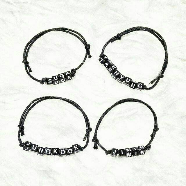 BUY 1 GET 1 (DAPAT DUA GELANG) GELANG NAMA BLACK MONOCHROME SERIES