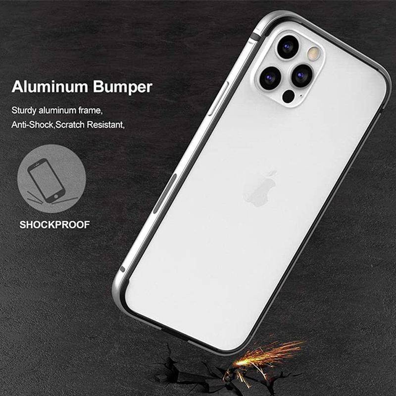 Bumper Phone Case For iPhone 13 Pro Max Mini 13Pro Max Silicone Metal Shockproof Luxury Accessories