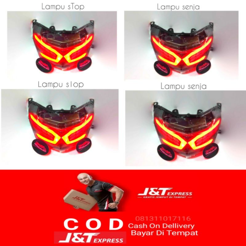 (KAKRA) Lampu Stoplamp Belakang Variasi Model Lexus 3 in 1 Plus Soket Plung N Play Kualitas Premium 