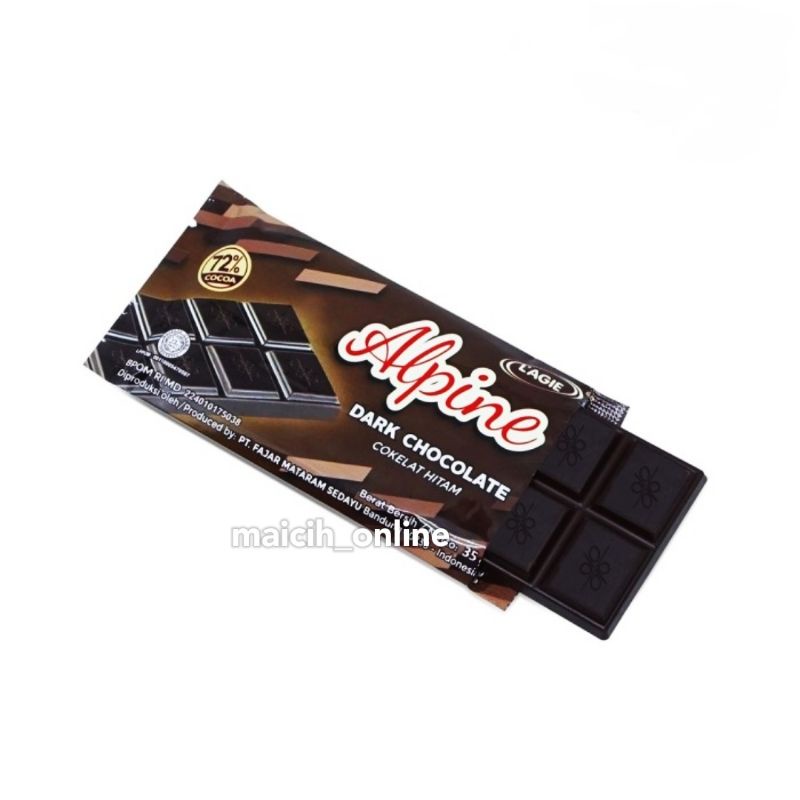 Lagie Coklat Hitam Alpine Dark Chocolate 35grm